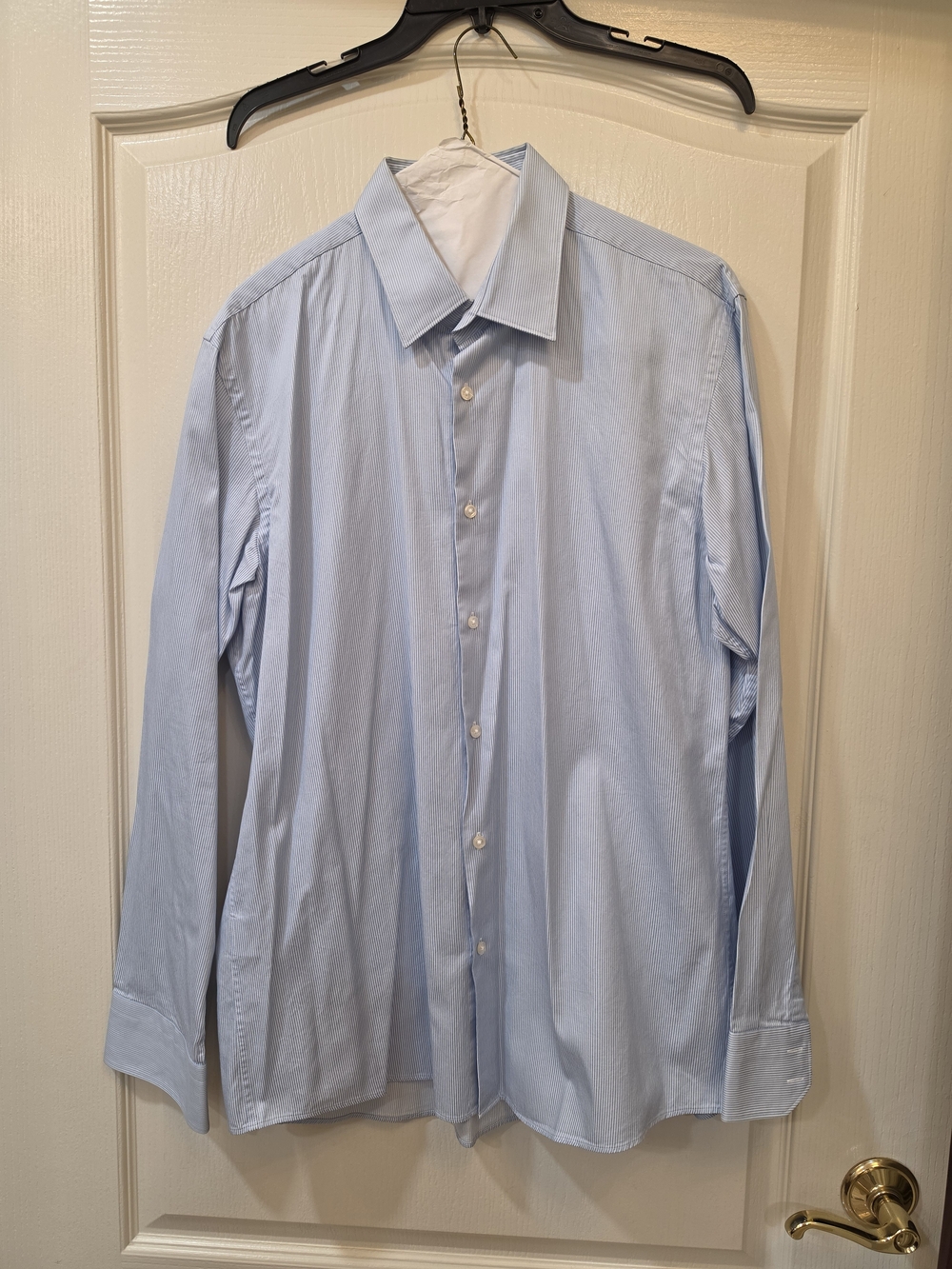 Men's Light Blue Dress Shirt - Classic Button-Down